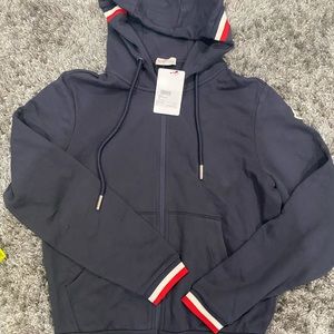 Moncler | Sweaters | Monclerstripedtrim Zipped Hoodie | Poshmark Moncler | Sweaters | Monclerstripedtrim Zipped Hoodie | Poshmark